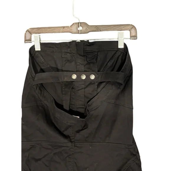 Diesel Strapless Black Dress Women's Size Medium Cotton Blend Zippers Open Back - Picture 6 of 6